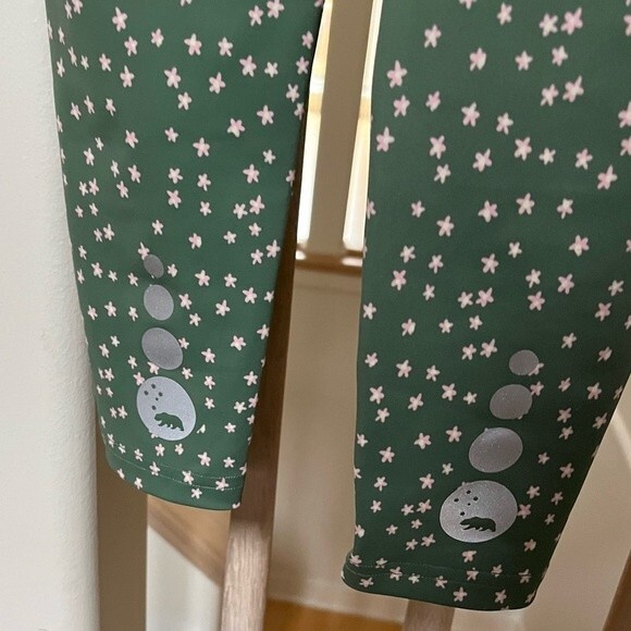 MALO REPUBLIC Hi Rise Luxe Leggings in Sage Bloom M - Picture 6 of 10